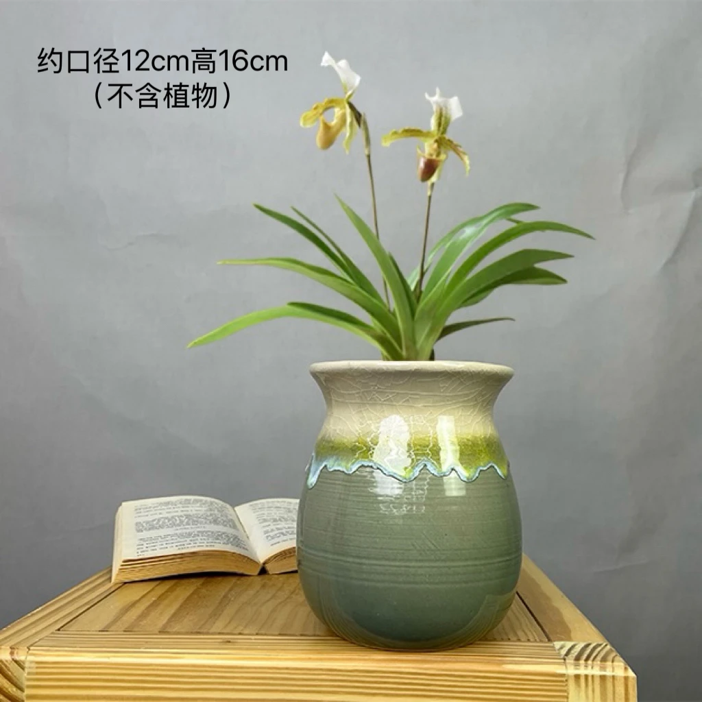 唐印陶瓷花盆民宿客厅摆设干花盆景做家居装饰品盆