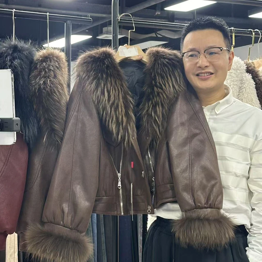 秋冬季短款潮流新品拼接撞色百搭鹅派克服6352