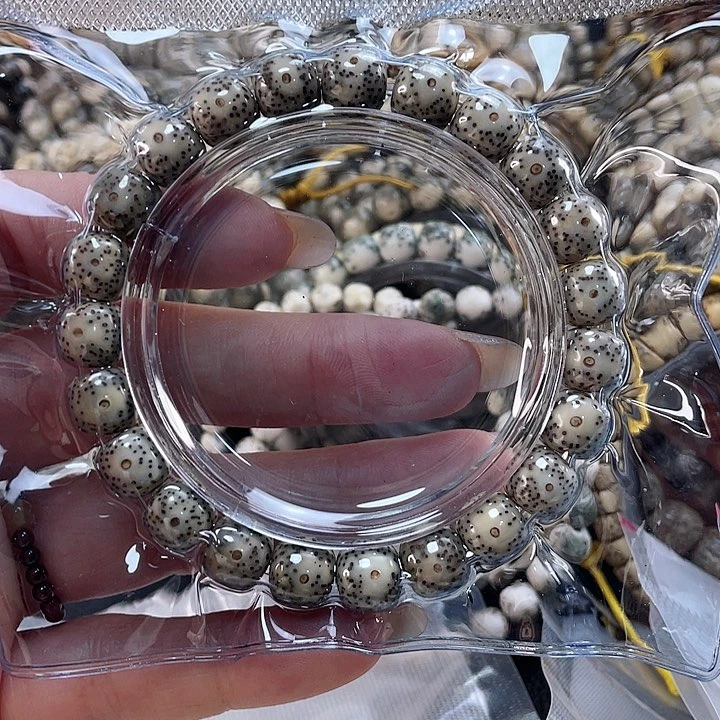 星月菩提手串石玉料单圈10*9