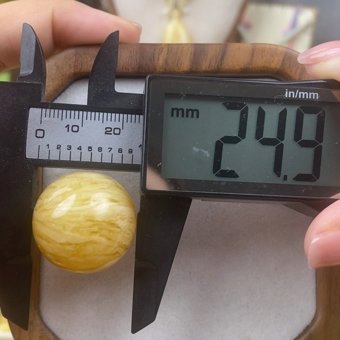 未镶嵌琥珀裸石蜜蜡圆珠