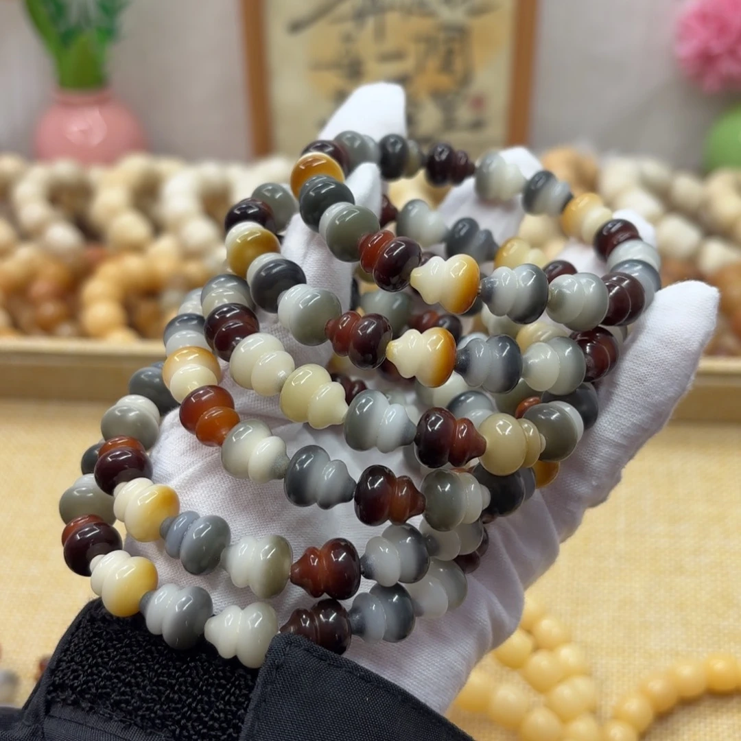 菩提根/象牙果吊坠12水磨烟雨墨葫芦福利一锅520