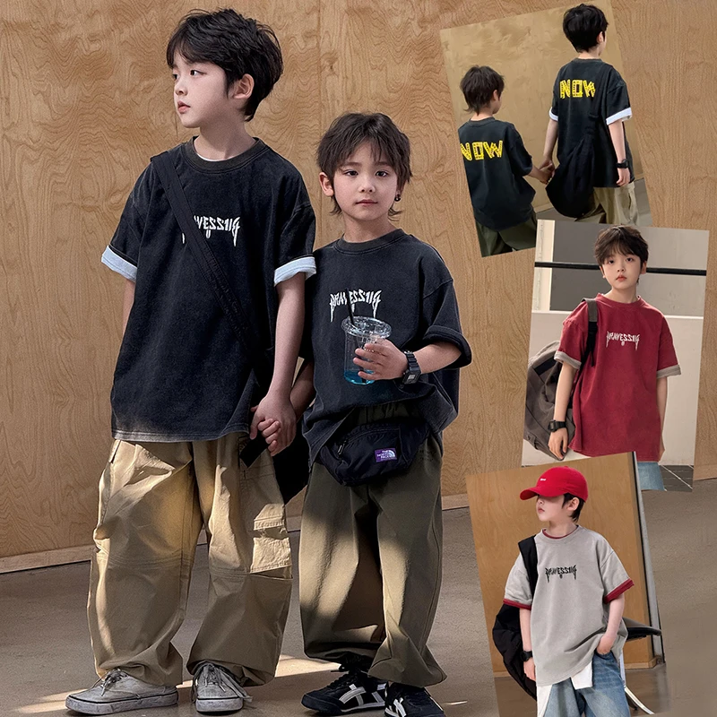 在仓【创可贴】源源家童装2025夏季新款儿童短袖男童t恤宝宝上衣夏4