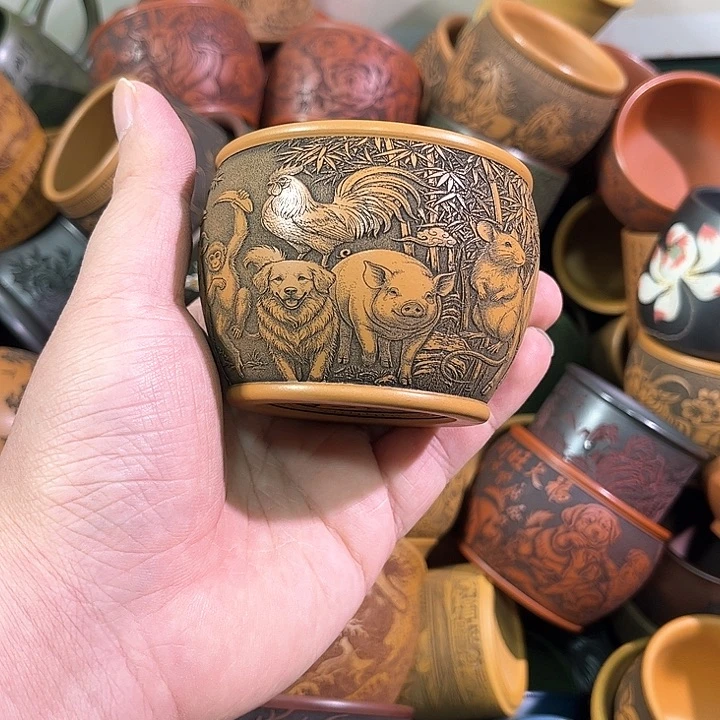 茶杯紫砂全手工紫砂主人杯