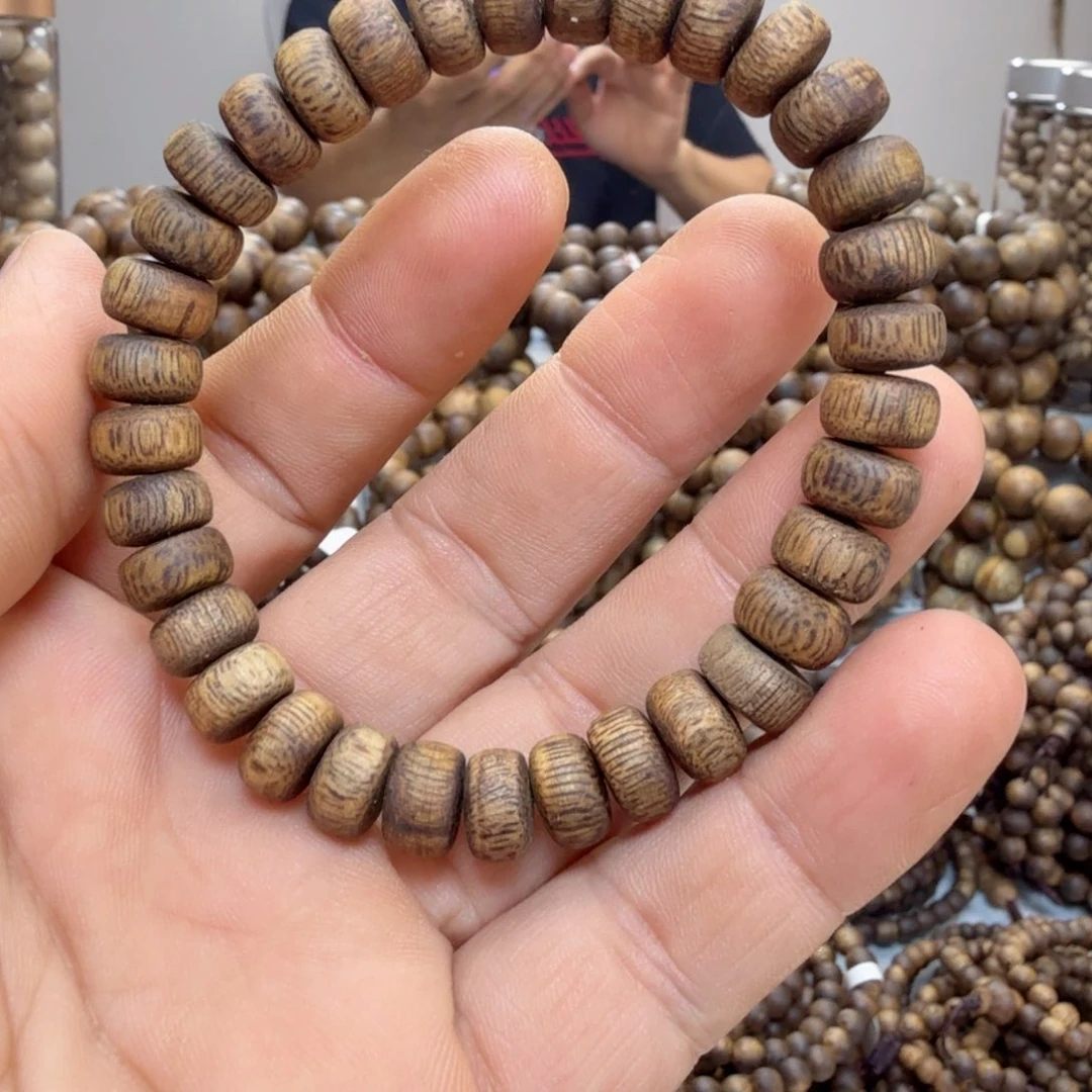 手串沉香算盘珠单圈手串