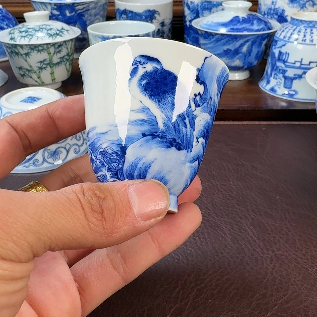 瓷片用****7现代景德镇陶瓷手绘茶具