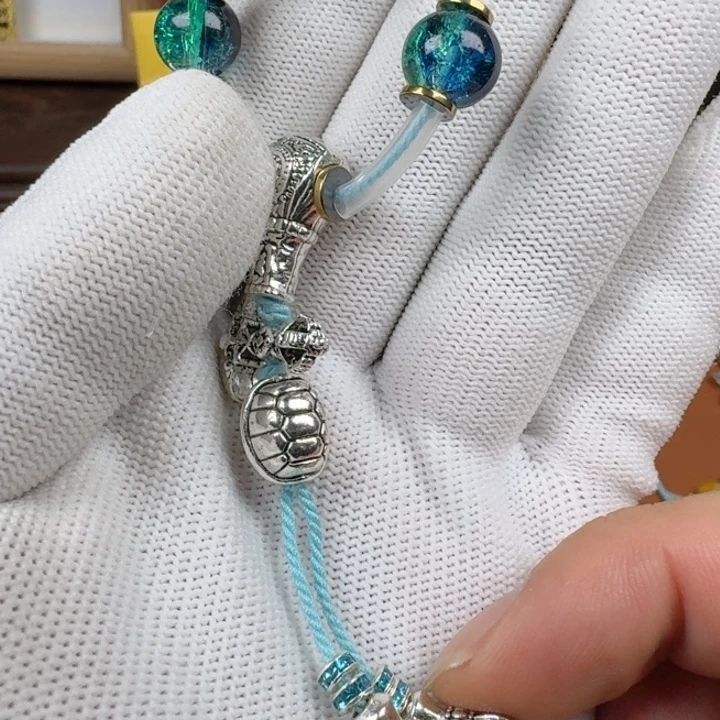 无铜合金文玩配饰蓝水套