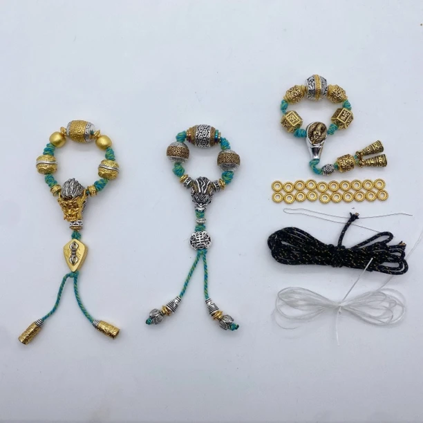 04➕014➕07悟空龙头灵蛇套装组合文玩配饰适合14mm108