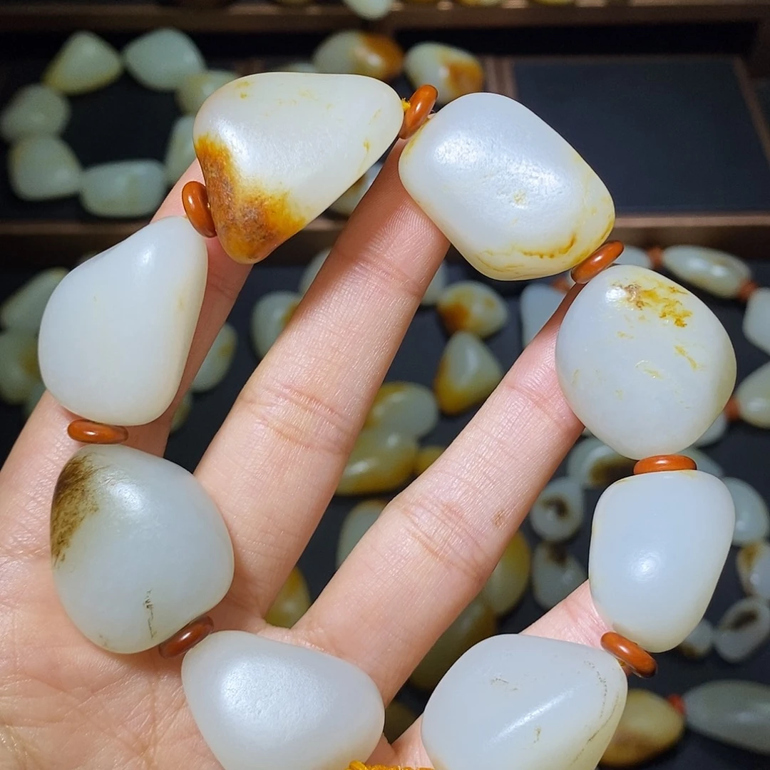 和田玉未镶嵌手链