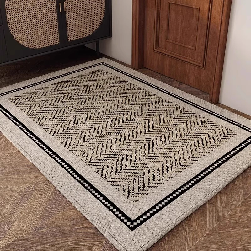 高档轻奢家用地垫大门口进门入户门垫门厅地毯防滑踩脚垫耐脏玄关