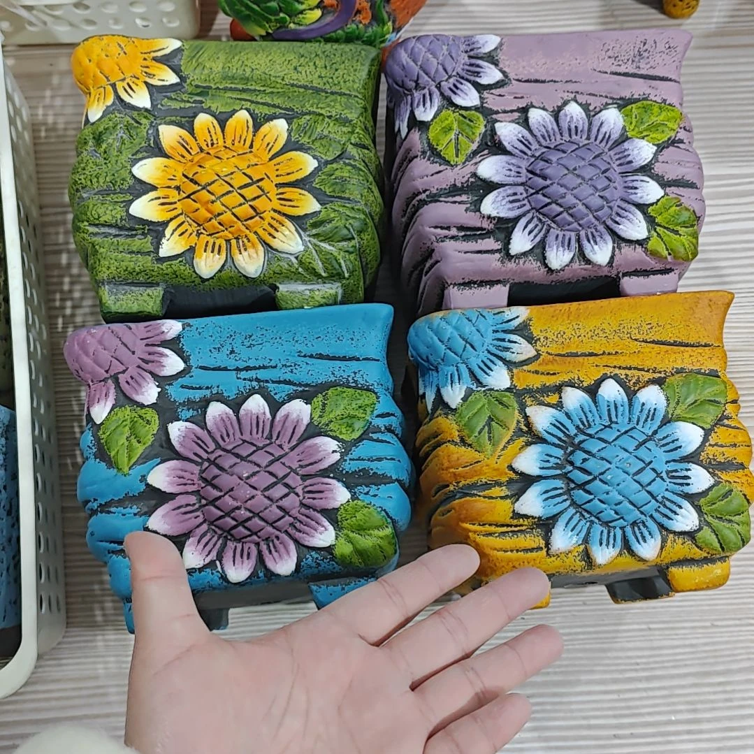 红陶吸水透气的白陶花盆凑满12发货