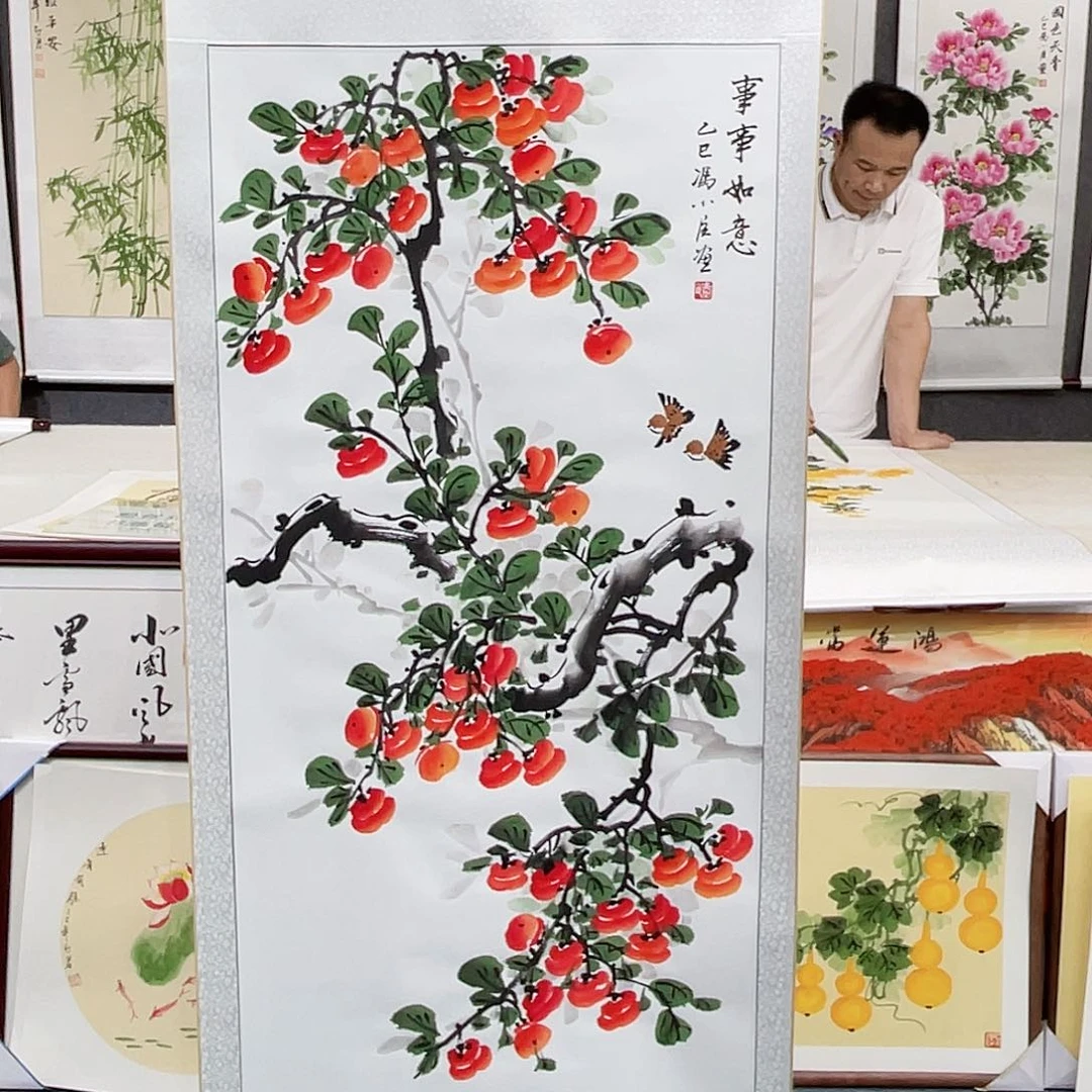 国画顺***缘手绘作品手绘作品