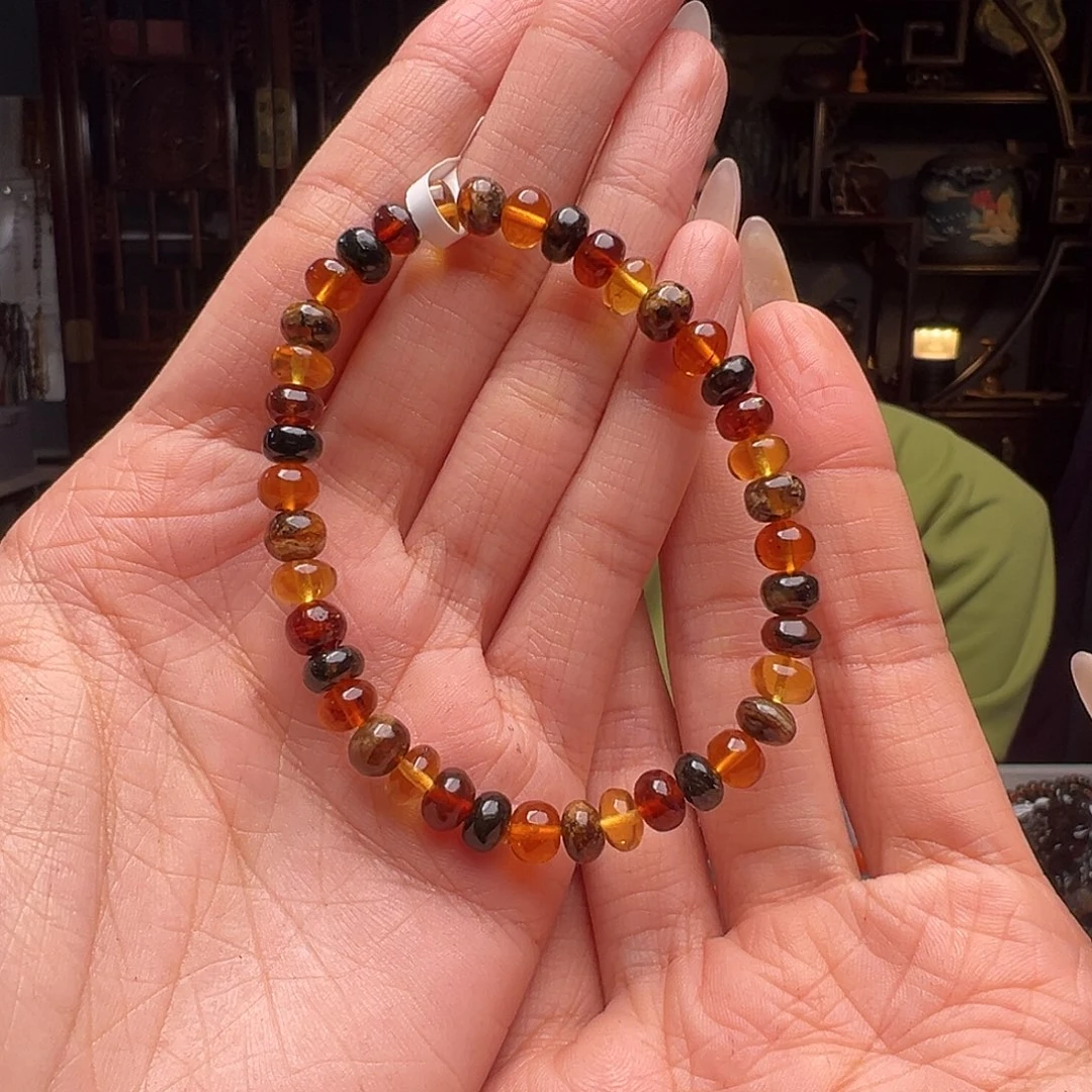 琥珀裸石未镶嵌娜*抚顺琥珀30607六