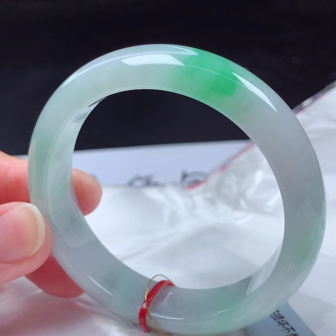 翡翠未镶嵌手镯55圈m11513