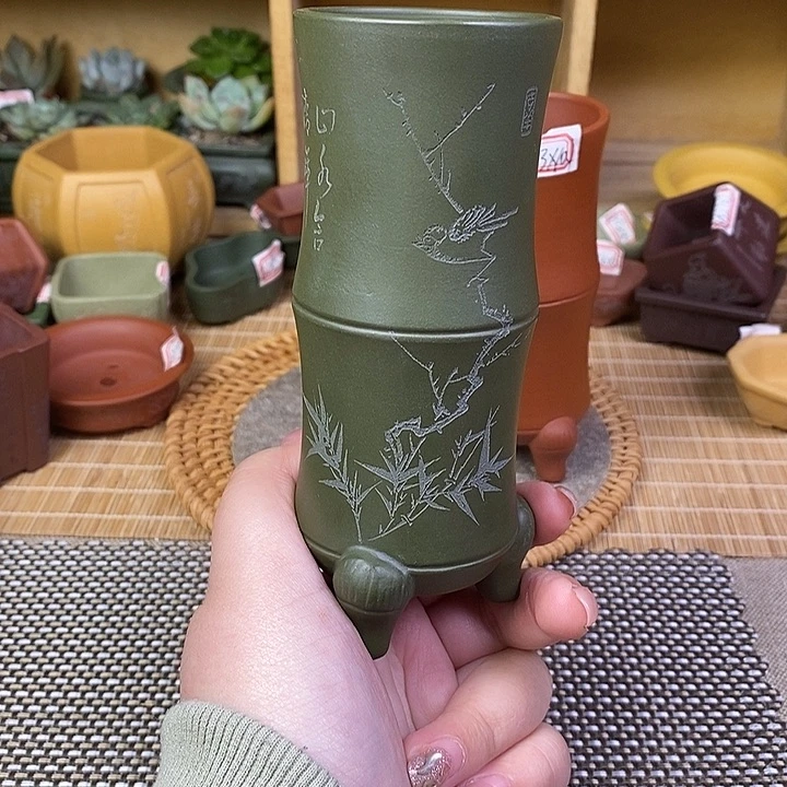琉璃手工艺品宜兴紫砂精品花盆