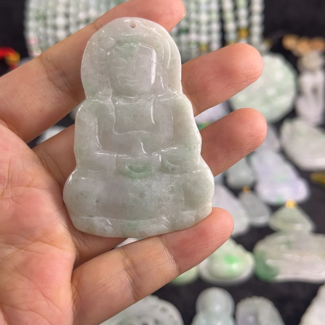 翡翠未镶嵌吊坠(不含链)瑕疵