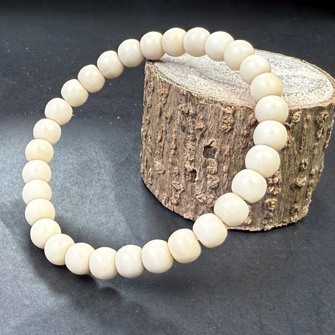 【云淼阁】龙脊菩提小白龙官帽珠单圈卡8*7mm，无月精孔