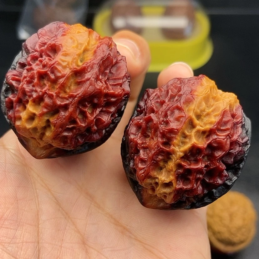 【闪购商品】把件文玩核桃41尺珊瑚绣球蟾