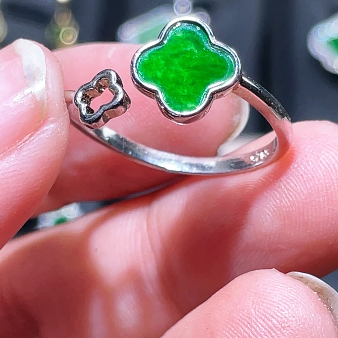 翡翠银S925镶嵌颈饰