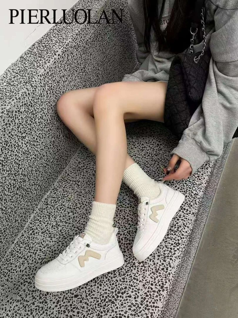 皮尔罗兰时尚休闲鞋透气厚底女鞋百搭夏季12152AR