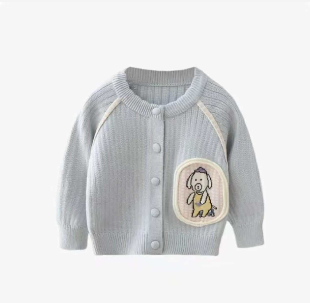 【BaoBao现货】小狗开衫毛衣538