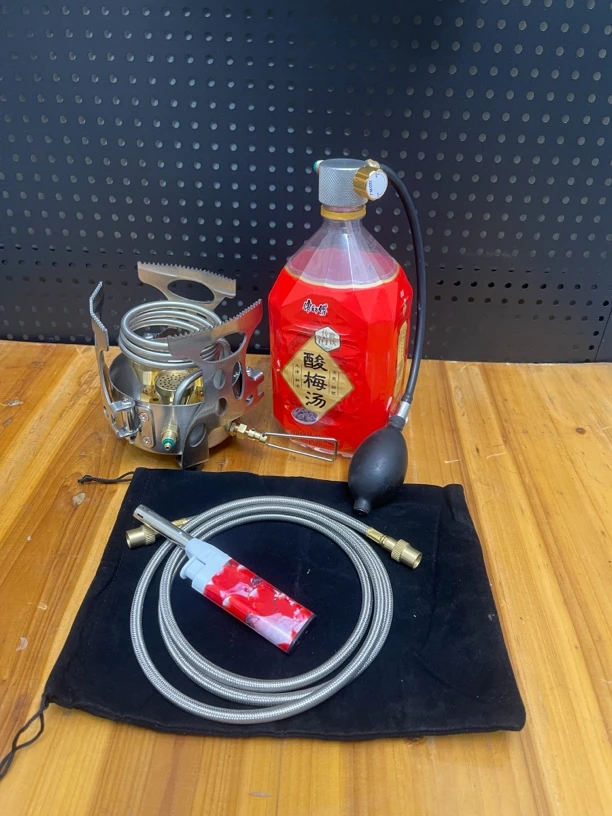 户外三头酒精气化炉全新升级独立控火版