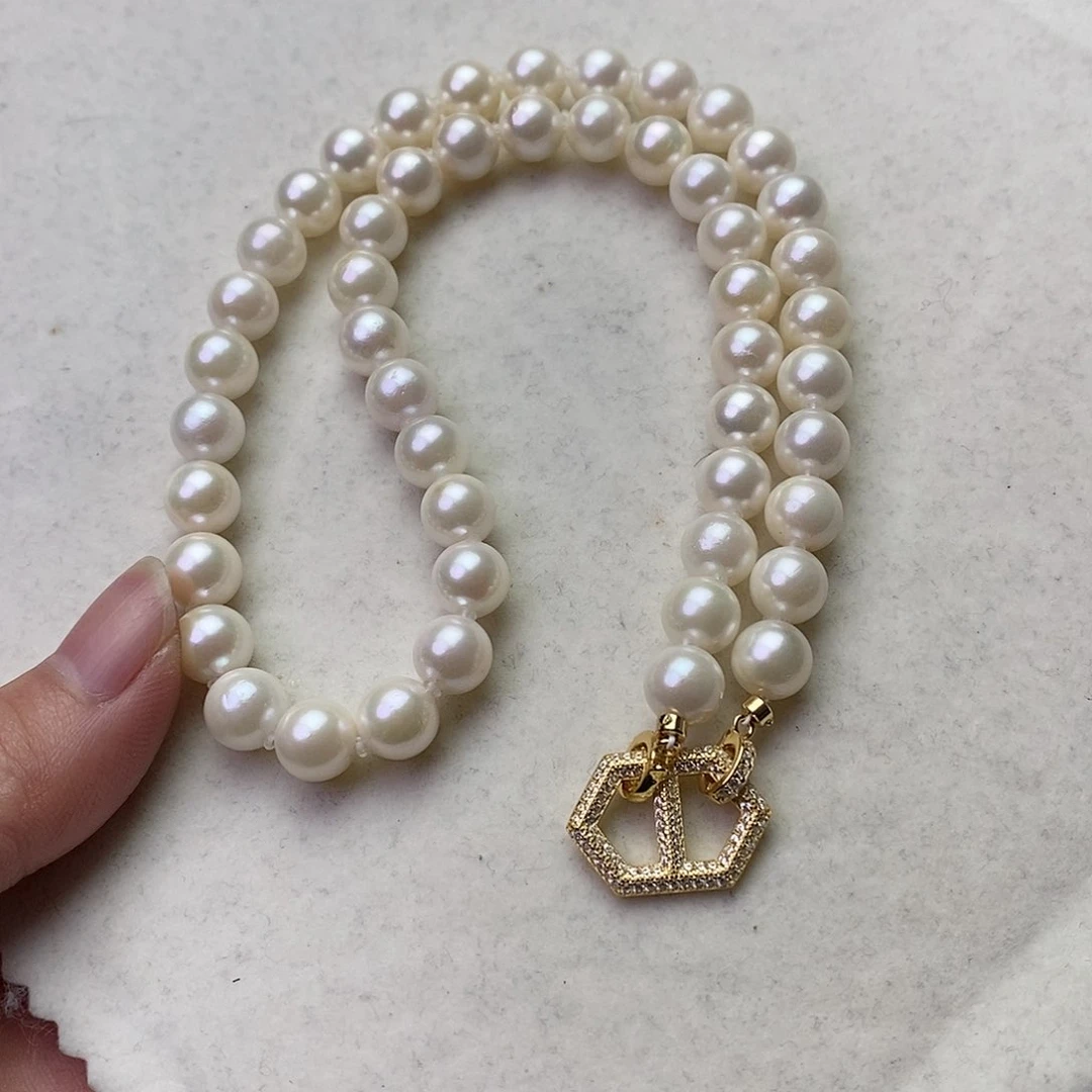 海水珍珠颈饰银S925镶嵌