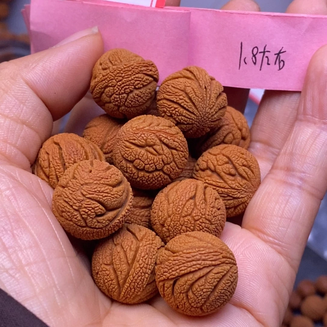 秦岭龙纹桃核14颗