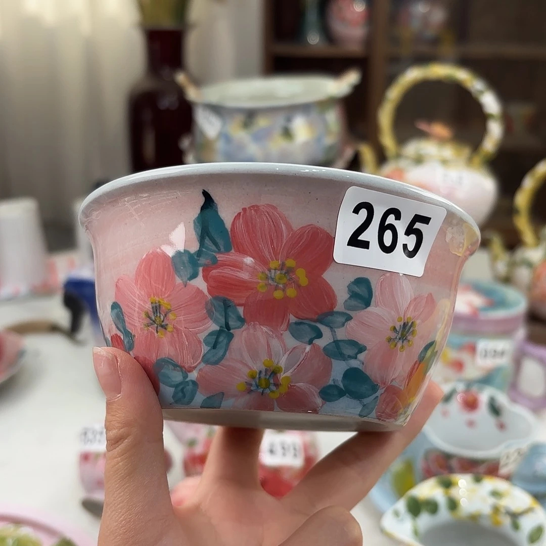 瓷片景德镇手绘高温釉下彩陶瓷茶具