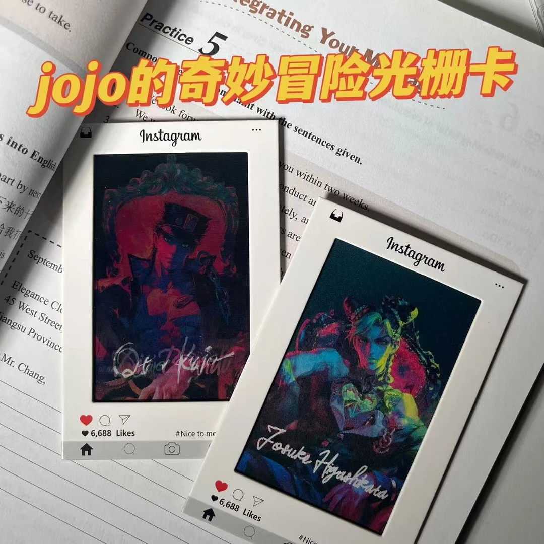 JoJo的奇妙冒险光栅卡空条承太郎徐伦送朋友小众创意礼物