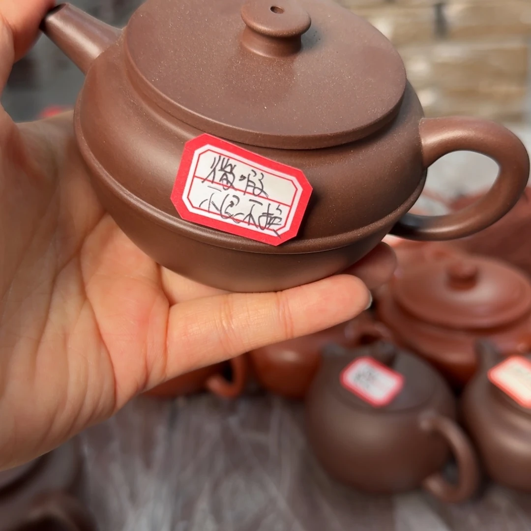 紫砂茶壶黄龙山原矿紫泥