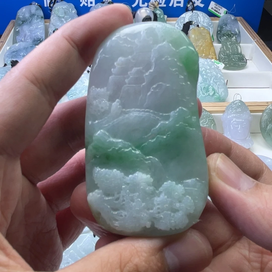 翡翠未镶嵌颈饰629