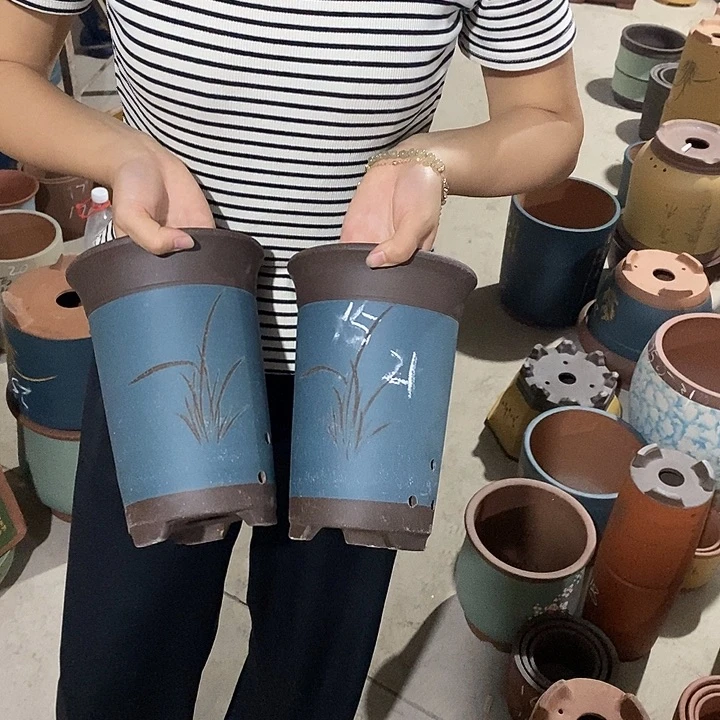 紫砂花盆紫砂花盆