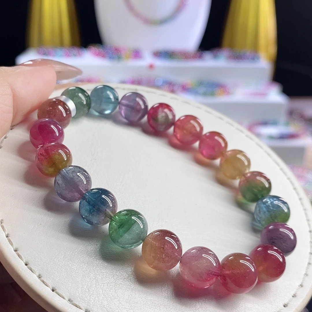 未镶嵌手链碧玺西瓜