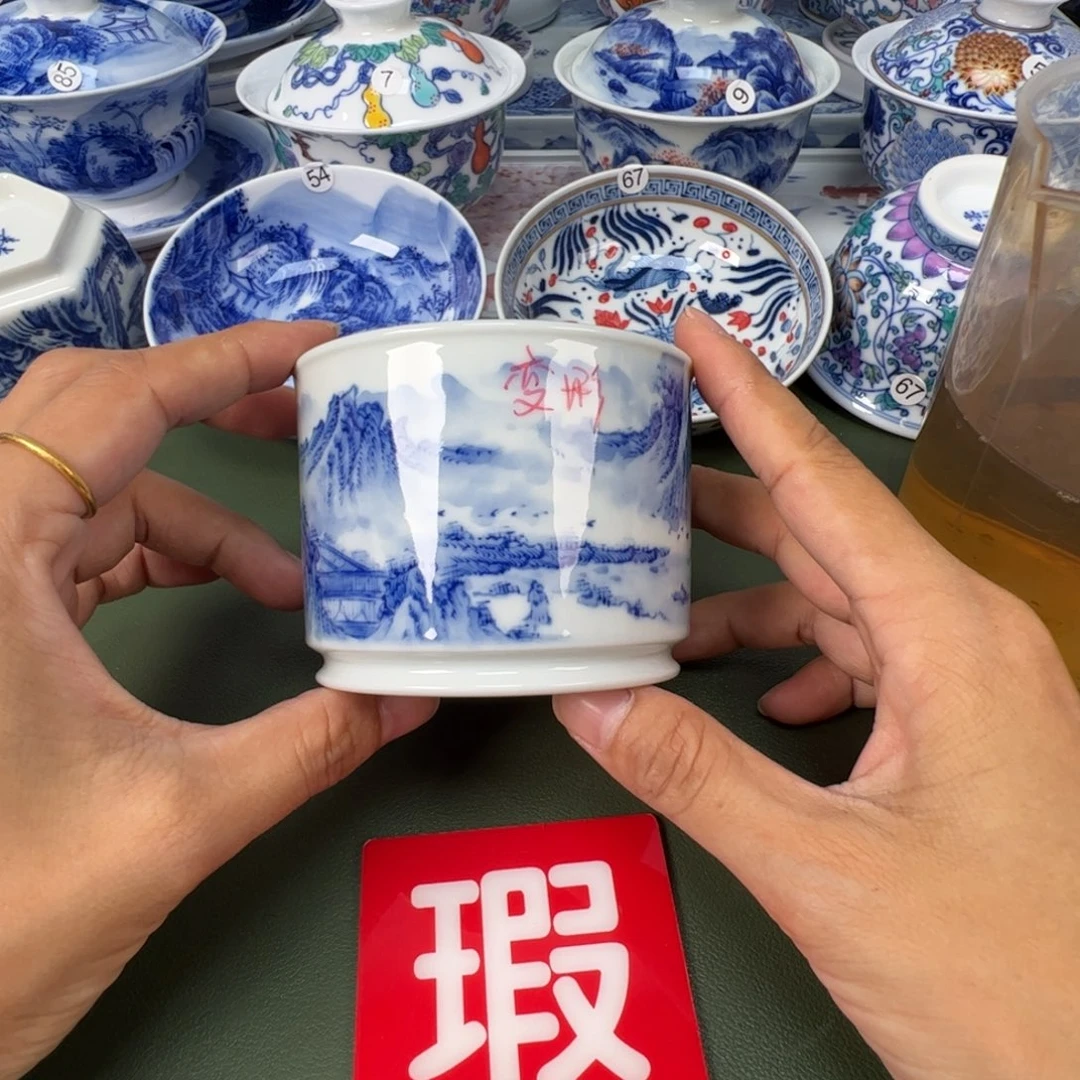景德镇纯手工纯手绘茶具木木100变形