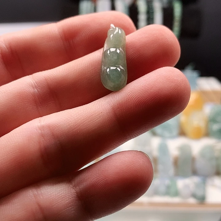 吊坠(不含链)未镶嵌翡翠58福豆