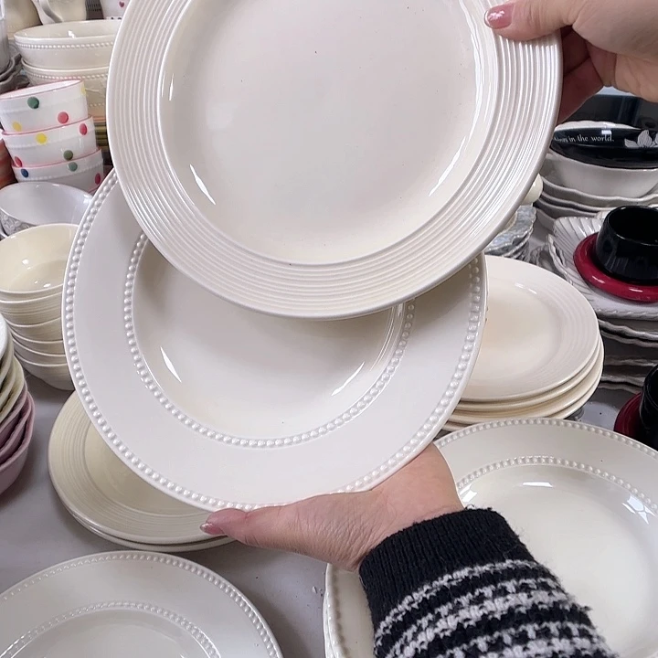 瓷片瑕疵特价陶瓷大盘