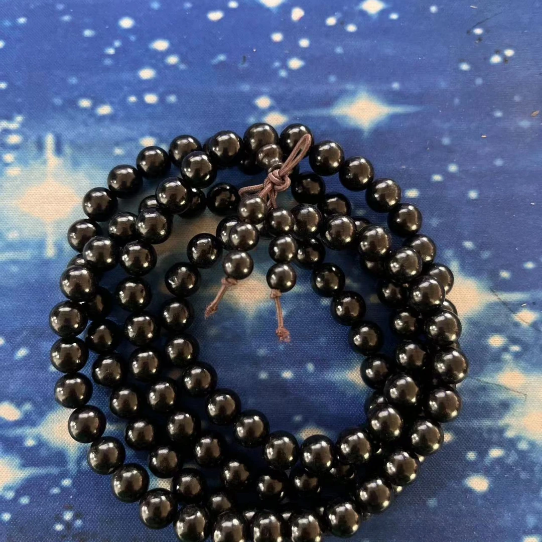 176号  黑檀0.8cm长串