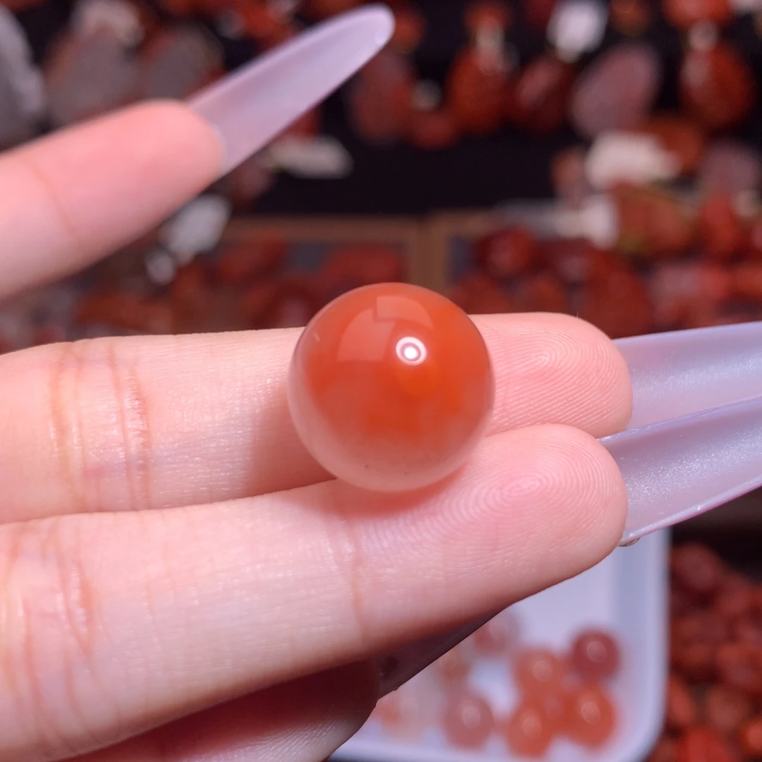 南红玛瑙未镶嵌珠宝半成品单珠2