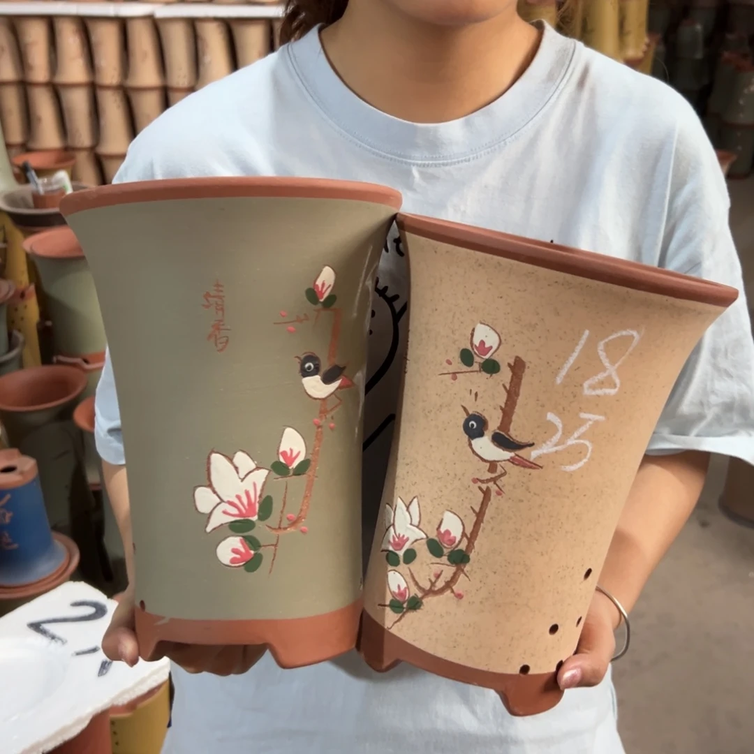 宜兴川阁紫砂花盆