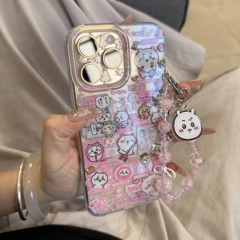 可爱卡通吉伊卡哇适用苹果16promax手机壳iPhone15卡通14新款13