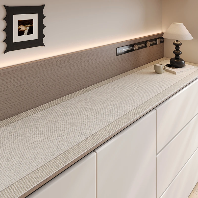 忘忧虫简约皮革餐边柜垫家用防水防刮耐脏电视柜垫玄关台面垫子