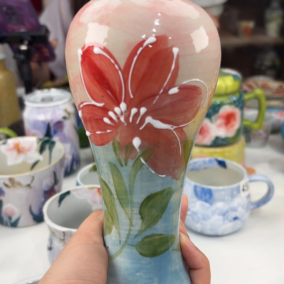 景德镇手绘高温釉下彩陶瓷茶具