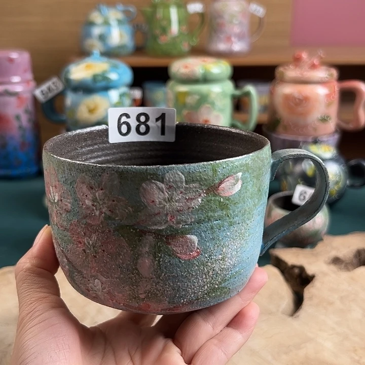 景德镇陶瓷手绘作品681大瑕