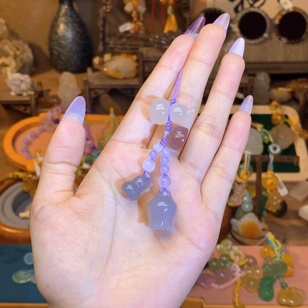 玛瑙/玉髓车挂未镶嵌挂件