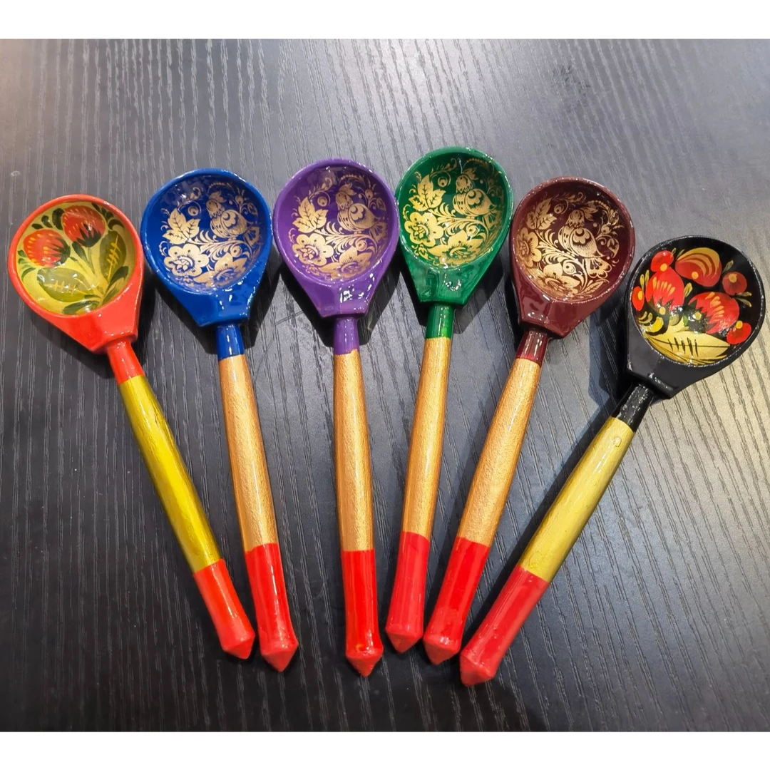 俄罗斯进口手工套餐木勺子