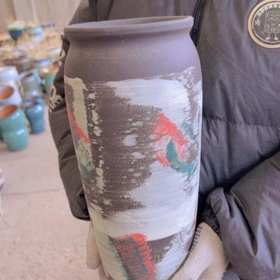 紫砂花盆高36口15—————