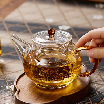 高硼硅耐热茶水分离泡茶壶茶具泡茶专用茶杯功夫茶器耐高温花茶壶