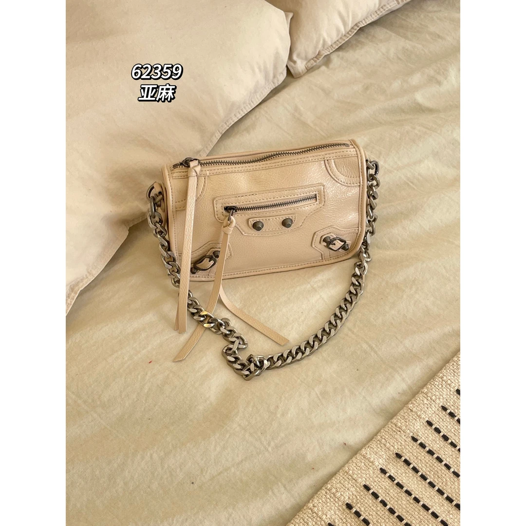 【母亲节礼物】SK-62359-亚麻色RAIN.CUN轻奢小众时尚女士包