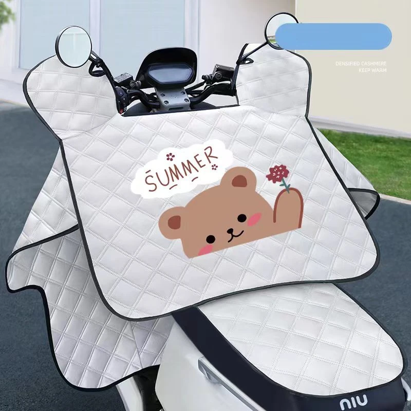 2025新款电动车挡风被夏季夏天防晒防水遮阳罩电瓶摩托车坐垫