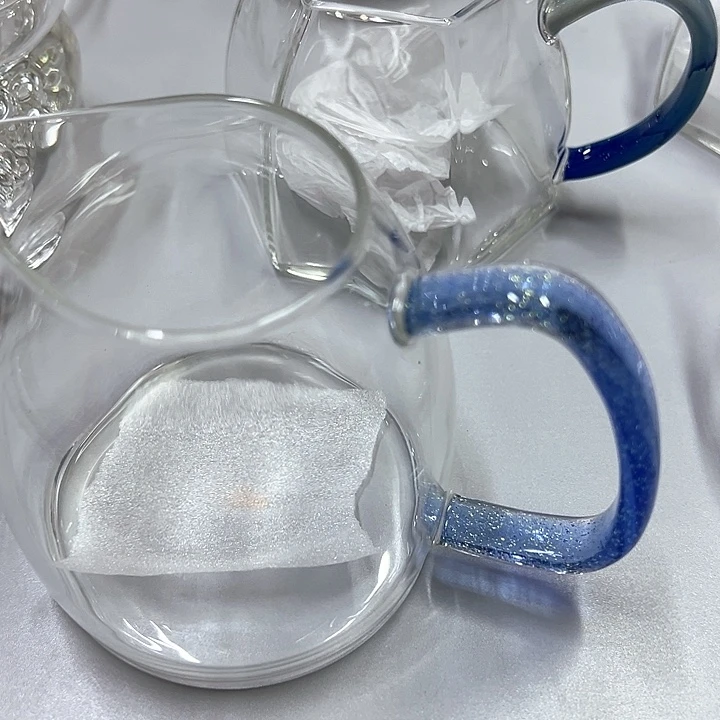 淡蓝金把手公道杯d r